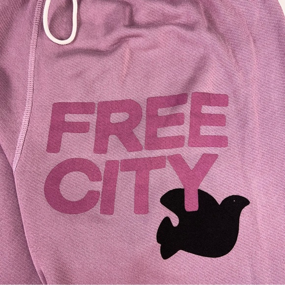 Freecity Superfluff Lux OG Rose Water Splash Pink Sweatpants Women's Sz XS-M New - Picture 7 of 14